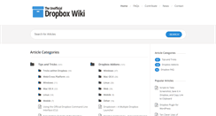 Desktop Screenshot of dropboxwiki.com