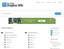 Tablet Screenshot of dropboxwiki.com
